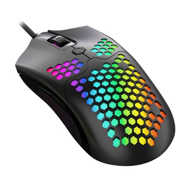 

mice m5 7 keys gaming mouse honeycomb usb wired optical 6 gears 12000dpi adjustable symmetrical ergonomic for pc