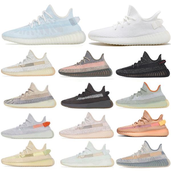 

static 3m reflective mens womens running shoes belgua 2.0 semi frozen yellow kanye west shoe designer men women trainer sneakers eur 36-46
