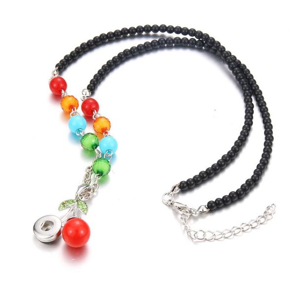 

snap jewelry button necklace color beads making long fit 18mm 20mm pendant necklaces, Silver