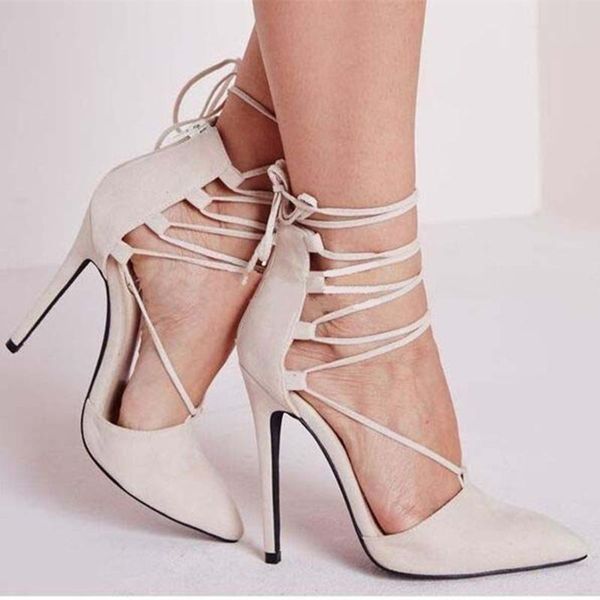 

summer explosions strap sandals super high heel thin heels, Black