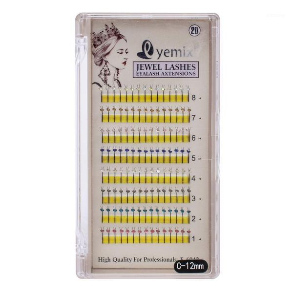 

colorful crystal stones eyelashes glitter&shimmery individual lashes with sparking 8 color  fits all1