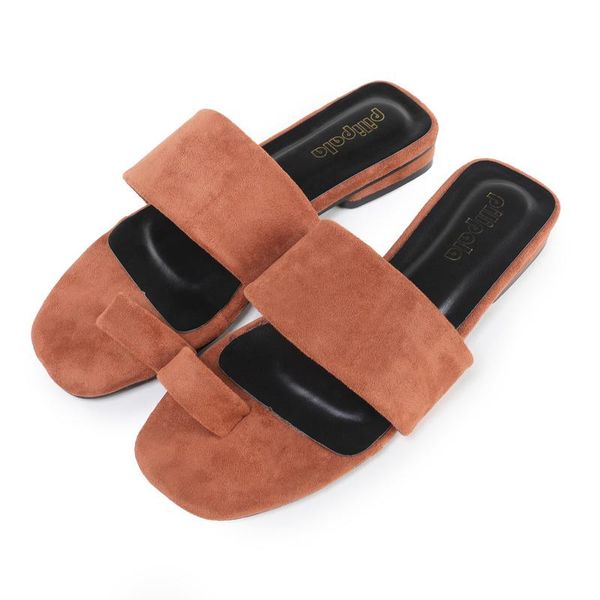 

women's flat sandal slides padded open toe slipper ring flip flops shoes fs20s20 slippers, Black