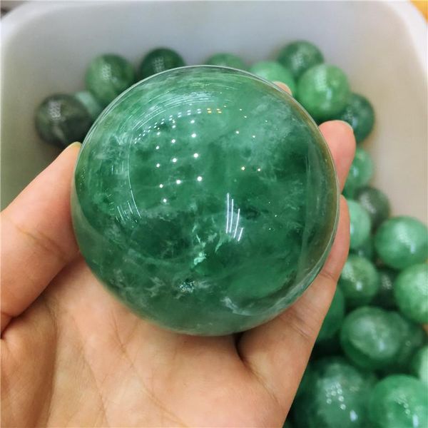 

decorative objects & figurines beautiful natural green fluorite crystal reiki healing home decoration crafts 6cm