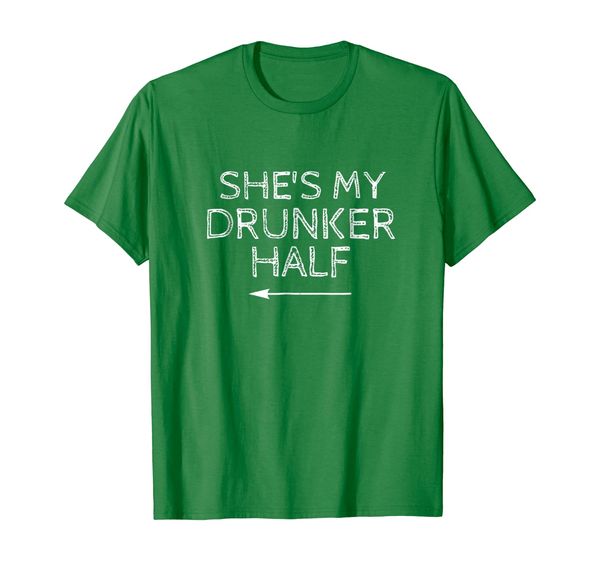 

She' My Drunker Half Shirt St Patricks Day Matching Couple, Mainly pictures
