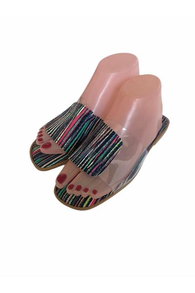 

slippers so transparent stylish fashion, Black