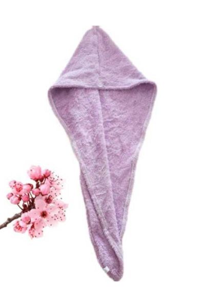 

towel 100% cotton quick-drying hair cap for women shower