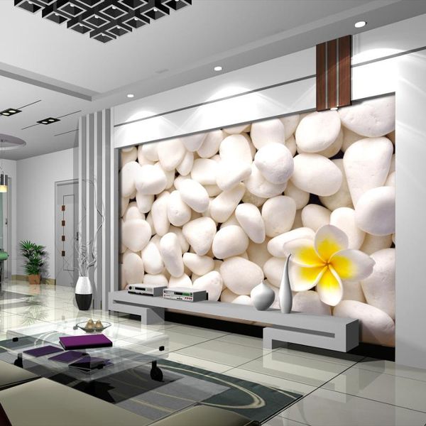 

wallpapers a large mural tv background wall wallpaper bedroom 3d white stone custom sizes