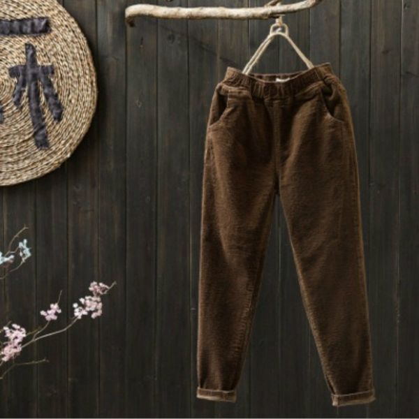 

pleuche autumn winter warm pants women plus size velvet solid high waist sports women's harem korean trousers 210603, Black;white