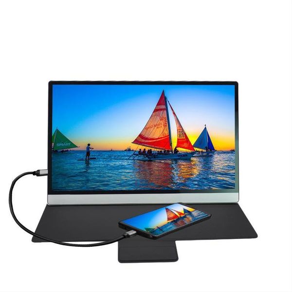 

monitors screen 4k 15.6 inch portable display gaming ips computer 60hz pc usb-c fhd for office use ps4 x-box lapphone