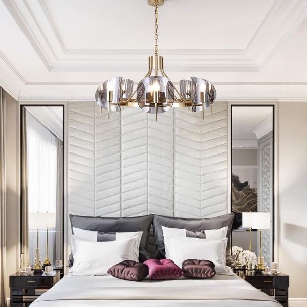 

chandeliers postmodern creative glass living room study modern minimalist designer model bedroom chandelier