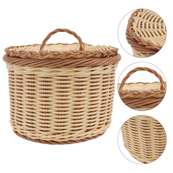 

storage baskets 1pc bread basket household fruit vegetable container with lid
