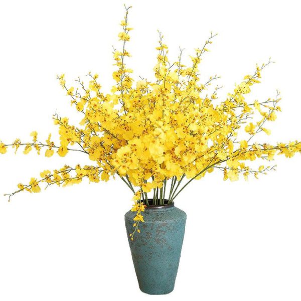

95cm 5 heads artificial flowers orchid for diy wedding house garden office living room decorative simulation fake flower & wreaths