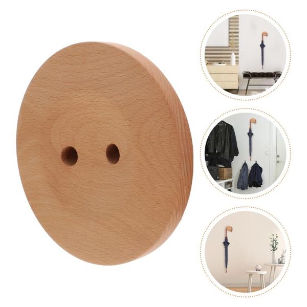 

hooks & rails 1pc wall-mounted hanger wooden clothes hanging hook wall storage