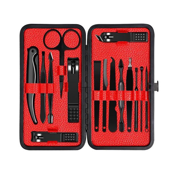 

nail art kits qmake manicure kit professional stainless steel clipper set of pedicure tools nails toe trimmer nipper case for gift