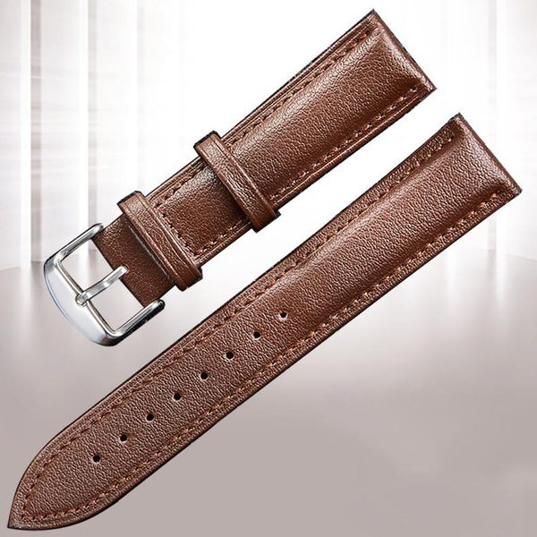 

watch bands luxury watchband 20mm 22mm strap genuine leather belt business watches band bracelet on 18mm 24mm wristband correa reloj, Black;brown