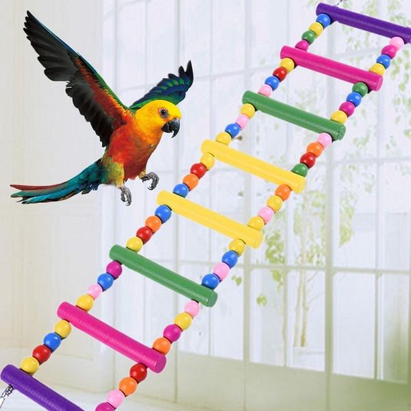 

other bird supplies swing wooden ladder climb cockatiel star toy pet toys birdcage bridge training for conures budgie