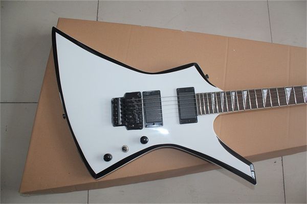 

custom electric guitar, dimebagdarrell rebelflag, white guitar