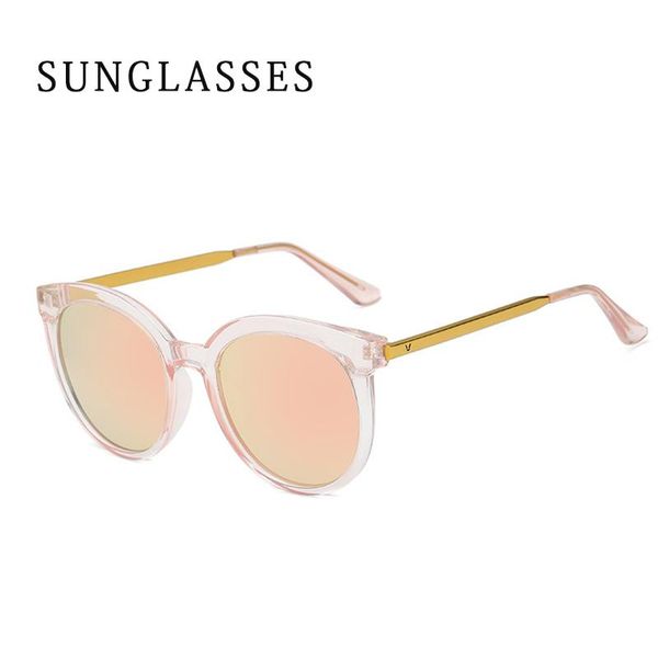 

sunglasses polarized female celebrity same style net red personality round face myopia glasses oculos sol feminino, White;black