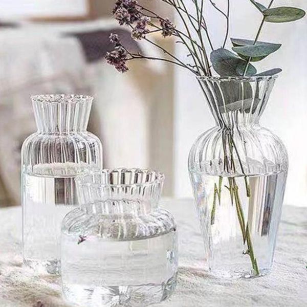 

vases versatile portable nordic stripe flower vase for el glass