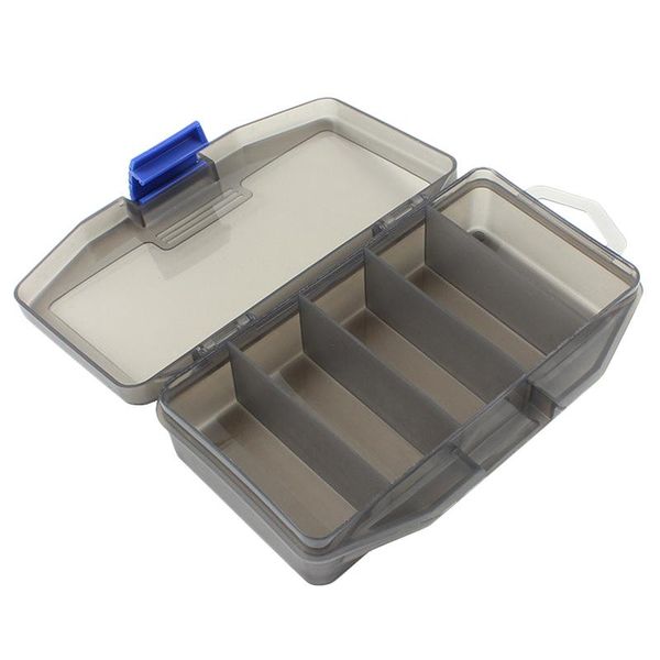 

fishing accessories 5 compartment tackle box bait lure hooks storage case tool sorting