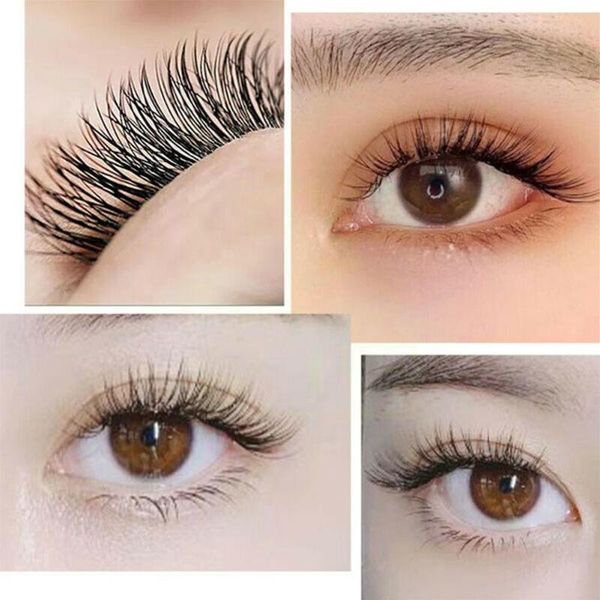 

false eyelashes 60 cluster extensions semi-permanent faux mink individual curly dense long style and makeup eyelash natural f0o4