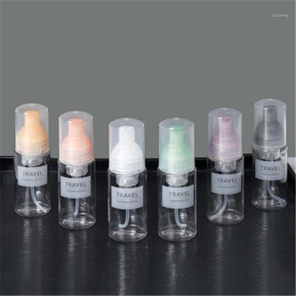 

storage bottles & jars 50/90ml refillable bottle empty perfume lotion squeezed travel shampoo cosmetic containers dispenser 1pc
