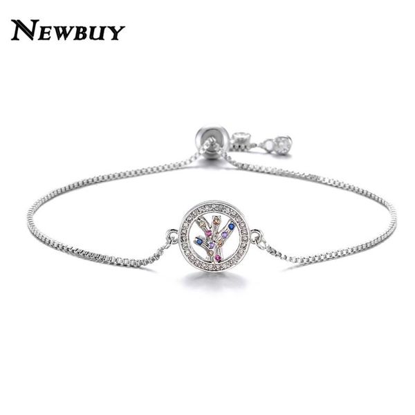 

cmoonry 2021 trendy silver color cute cactus charm bracelets for women gril adjustable copper chain bracelet clear cz jewelry, Golden;silver