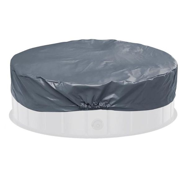 

shade round frame pool cover durable foldable childrens pet tarpaulin swimming isolate and prevent cleaning covers