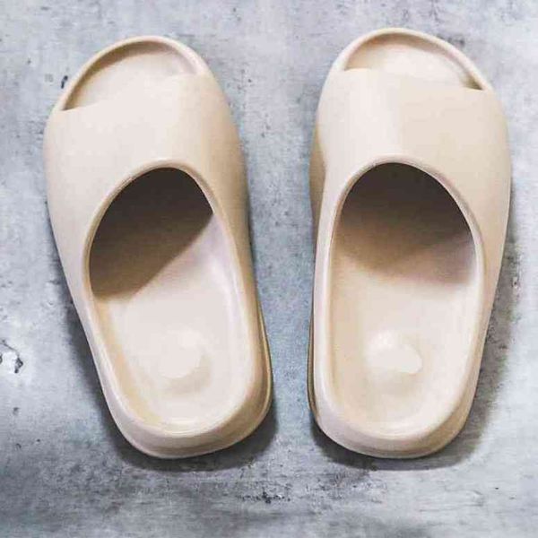 

yeesy slide women men slippers desert sand bone resin sandal bench foam runner sneakers indoor outdoor brown football basketball soccer shoe, Black