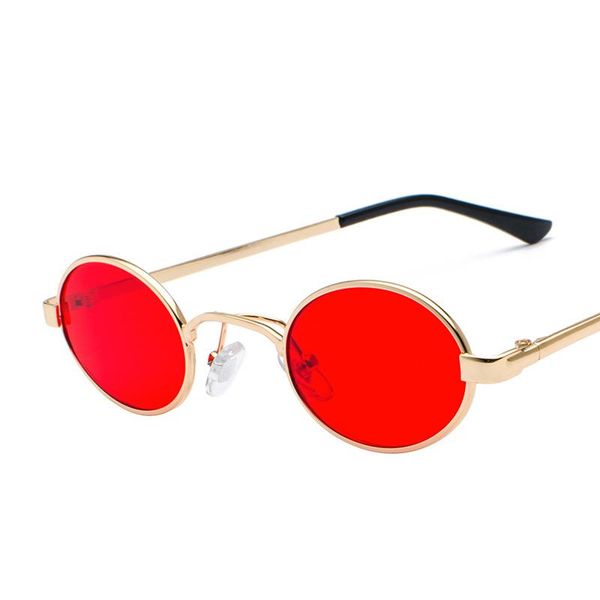 

sunglasses 2021 men's women's punk round advanced oval mirror fashion gafas, White;black