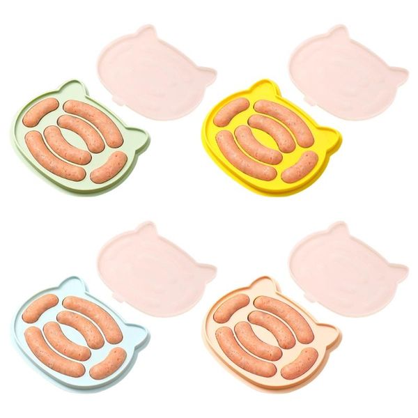 

dishes & plates silicone sausage mold non-stick diy children dogs baking molds for egg and baby supplementary moulds