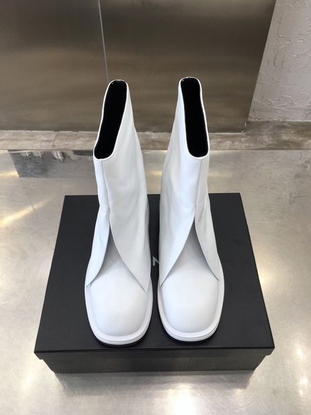 

autumn new split fork pants boots women boots real leather round toe ankle boots white black street dress shoes