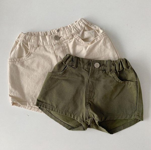 

arrival girls boys shorts spring summer cotton fashion kids 1-7 years qi110, Black