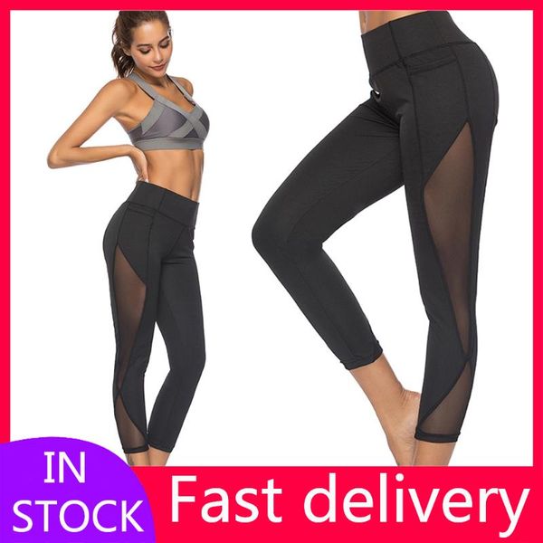 

women's leggings 40# fitness women push up sports legging running strethcy pants quick-drying jeggings slim leggins mujer, Black