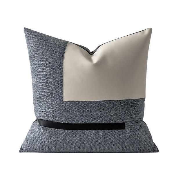 

cushion/decorative pillow decorative cushion covers for living room square blue balck beige patchwork throw pillows case home decor 45x45cm