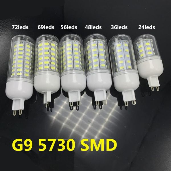 

bulbs 1pcs ce&rohs smd 5730 g9 led lamp 5w 6w 7w 8w 10w 12w ac 220v 110v indoor ultra bright corn bulb light