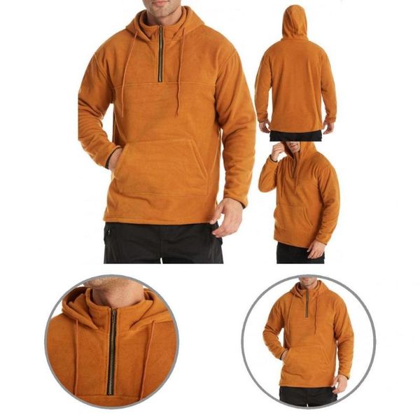 

men's sweaters sweatshirt thick zipper drawstring all match men hoodie, White;black