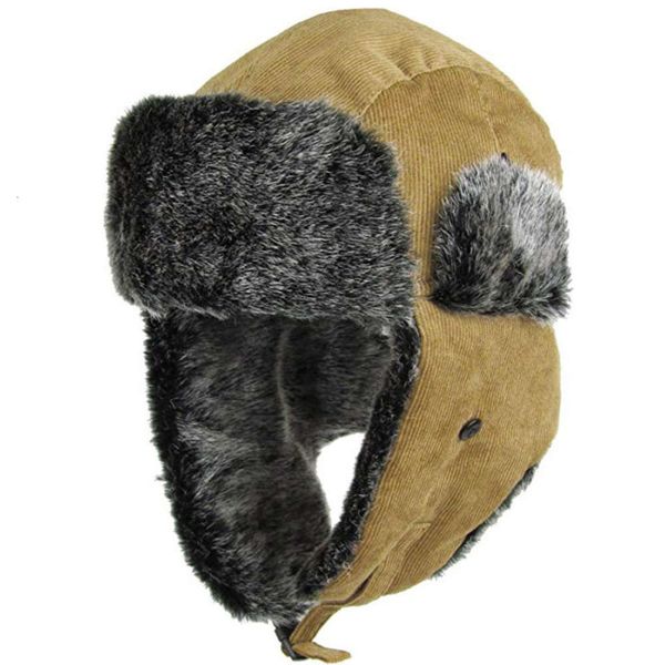 

*men's corduroy lei feng cap in autumn and winter of 2019, Blue;gray