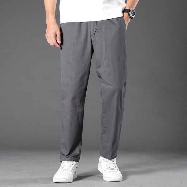 

men's pants 2021 summer men clothing techwear office mens casual, Black