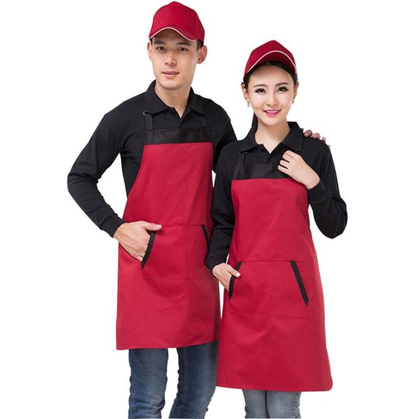 

crafting cooking butcher apron hanging neck kids cotton gardening adjustable bib with pockets serving baking aprons