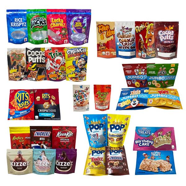 

infused cereal snack edible packaging bags pop coated chocolate bar rits bits kushkat jumbo snax cocoa puff rice treats apple jacks lucky pl