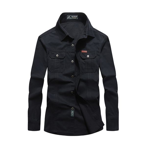 

men's casual shirts camisa masculina military army green black jeans for plus size -3xl 4xl 5xl 6xl crz3, White;black