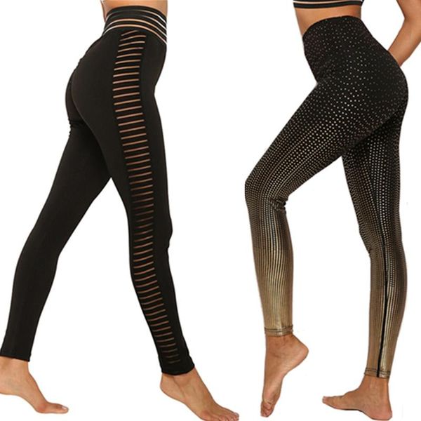 

yoga outfits pants workout sport leggings women breathable solid hollow for fitness stretch seamless gym tights running pa, White;red