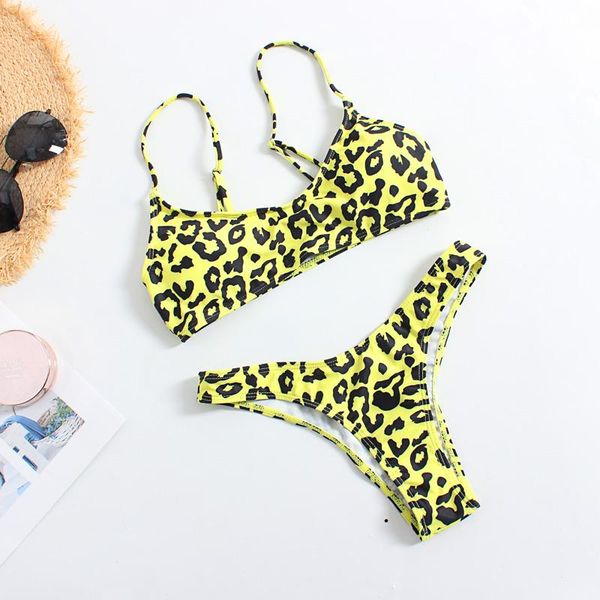 

women's swimwear leopard bikini women spaghetti strap biquini bikinis push up swimsuit brazilian thong bathing suitjavascript, White;black