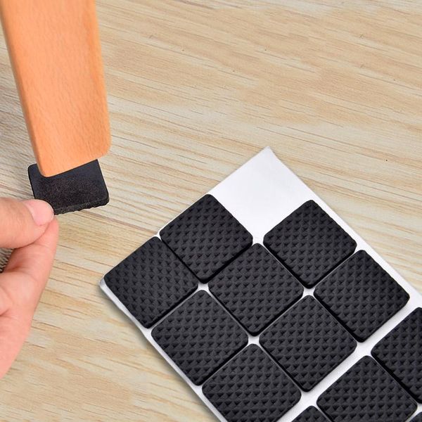 

16 30 pieces furniture leg carpet anti scratch self adhesive floor protectors for chair table slip caps diy covers