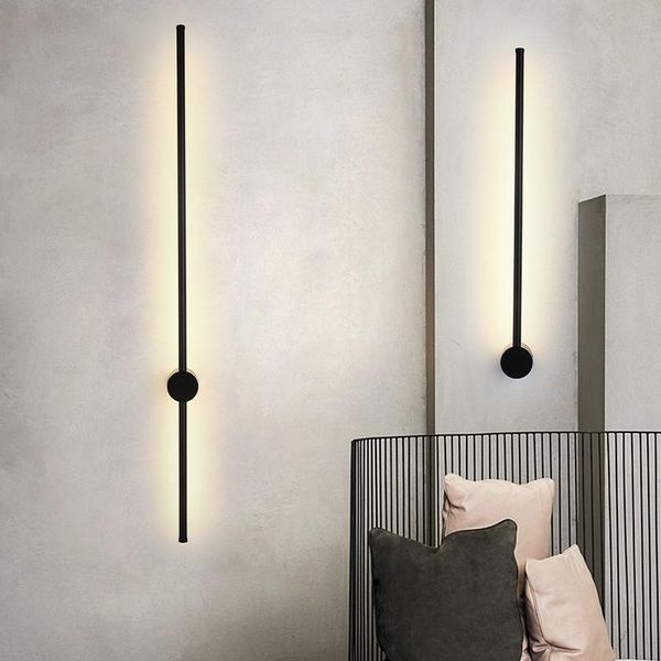 

minimalism strip wall lamp modern northern europe living room bedroom bedside el corridor led lamps