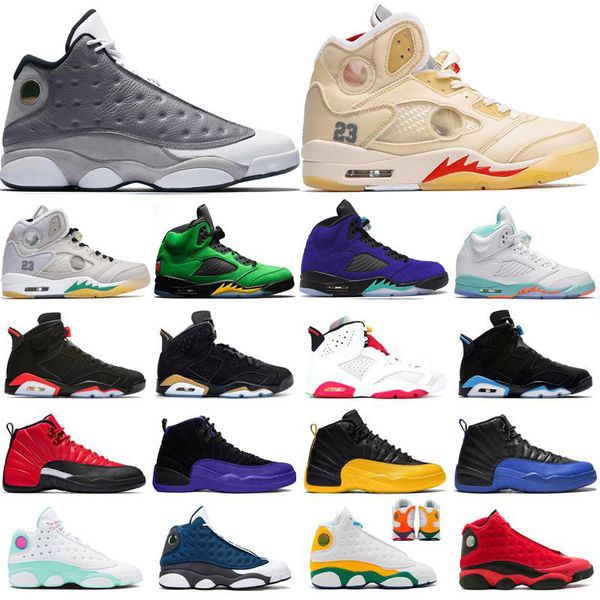 

2021 new reverse flu game 12s men designer basketball shoes 6s 5s 3 fire red womens sports sneakers bred playground 13s mens trainers