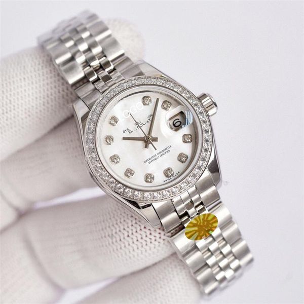

wristwatches fashion women watches for lady datejust watch 28mm automatic mechanical montre diamond relogio feminino pagani design, Slivery;brown