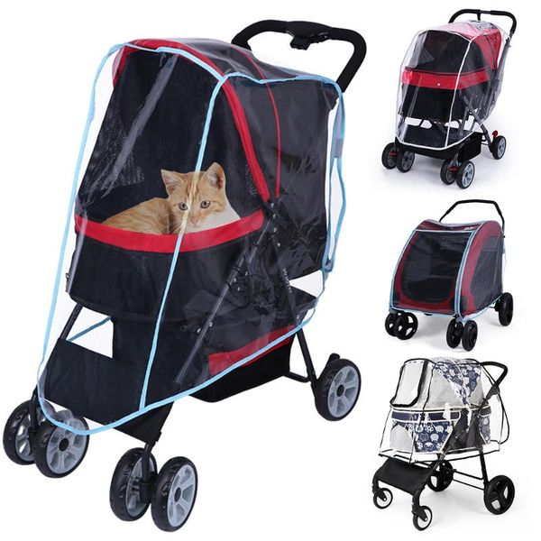 

dog car seat covers pet cart stroller raincover dust rain snow cover raincoat pushchairs pram buggy shield uv protection