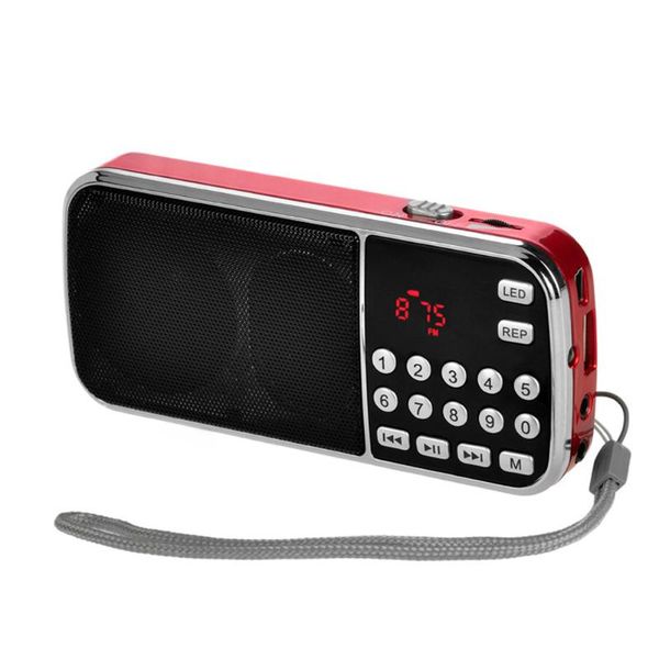 

digital picks elderly portable plug-in card small speakers radio stereo mp3 music player lcd fm